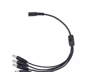 DAJIANG OEM Customized DC Splitter Cable 1 Female 4 Male Pure Copper 4-Way 5.5mm X 2.1mm 12V 5A for CCTV Router & LED Strip
