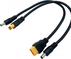 DAJIANG OEM Customized XT60 to DC5521 Power Cable, XT-60 Male to DC 5.5mm x 2.1mm Male Adapter Cord for FPV Goggles,etc
