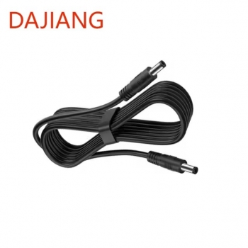 DAJIANG OEM Customized 5.5mm X 2.1mm Male to Male DC Power Extension Cable 5521 DC Power Cable for Security Camera