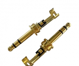 DAJIANG OEM Customized 5.2mm 3-Pole 11.8D Male Audio Plug Guitar Audio Video Connectors Microphone TRS Audio Plug Copper