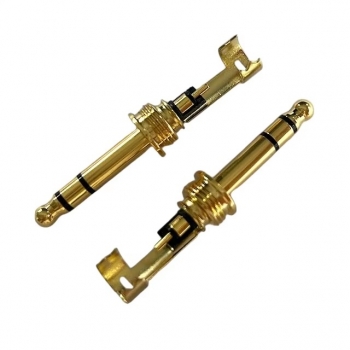 DAJIANG OEM Customized 5.2mm 3-Pole 11.8D Male Audio Plug Guitar Audio Video Connectors Microphone TRS Audio Plug Copper