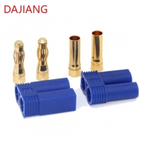 DAJIANG EC5 Bullet Banana Plug Connector Wholesale 5mm Gold Bullet Female Male Copper Contact for RC ESC Battery