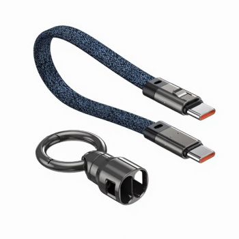 DAJIANG OEM Customized USB-C Keychain Cable-240W PD Fast Charging & 480Mbps Data Transfer for MacBook Android Auto External SSDs
