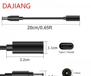 DAJIANG USB-C to DC 7.4x5.0mm Adapter Cable for Laptop with Copper and Short Circuit Protection